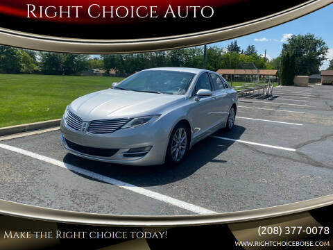 2013 Lincoln MKZ for sale at Right Choice Auto in Boise ID