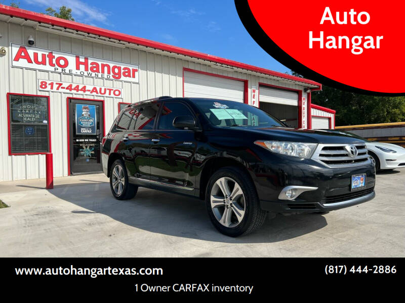 2013 Toyota Highlander for sale at Auto Hangar in Azle TX