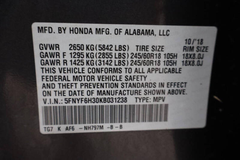 2019 Honda Pilot EX