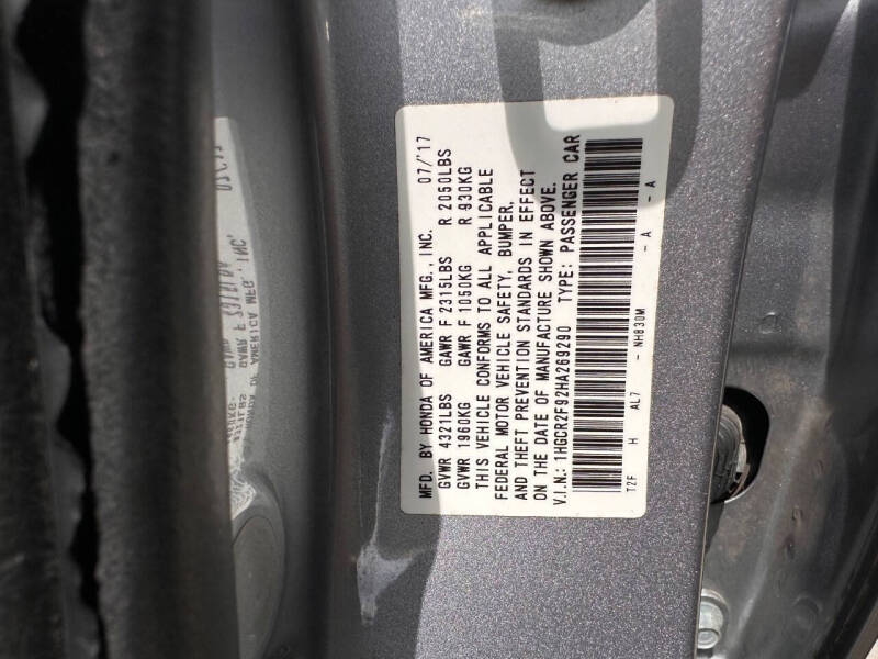 2017 Honda Accord EX-L w/Navi w/Honda Sensing