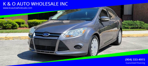 2014 Ford Focus for sale at K & O AUTO WHOLESALE INC in Jacksonville FL