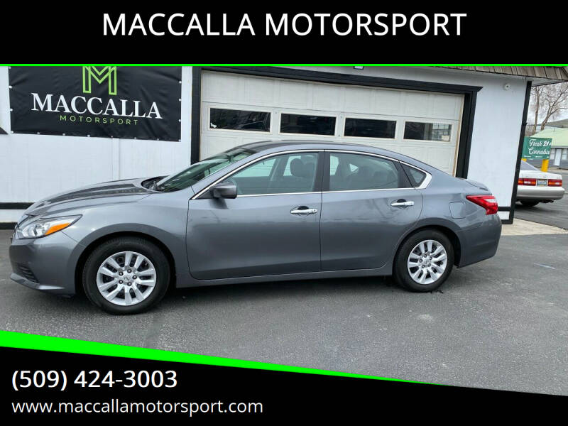 2016 Nissan Altima for sale at MACCALLA MOTORSPORT in Yakima WA