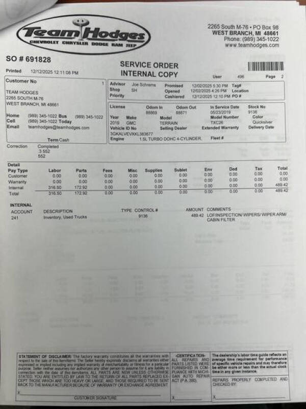 2019 GMC Terrain SLT