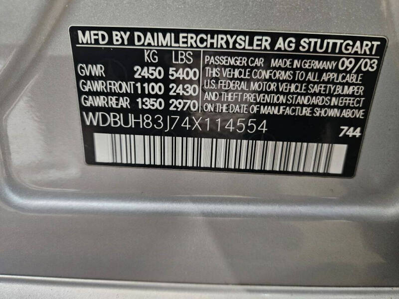 2004 Mercedes-Benz E-Class E 500 4MATIC