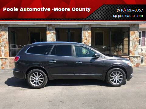 2014 Buick Enclave for sale at Poole Automotive in Laurinburg NC