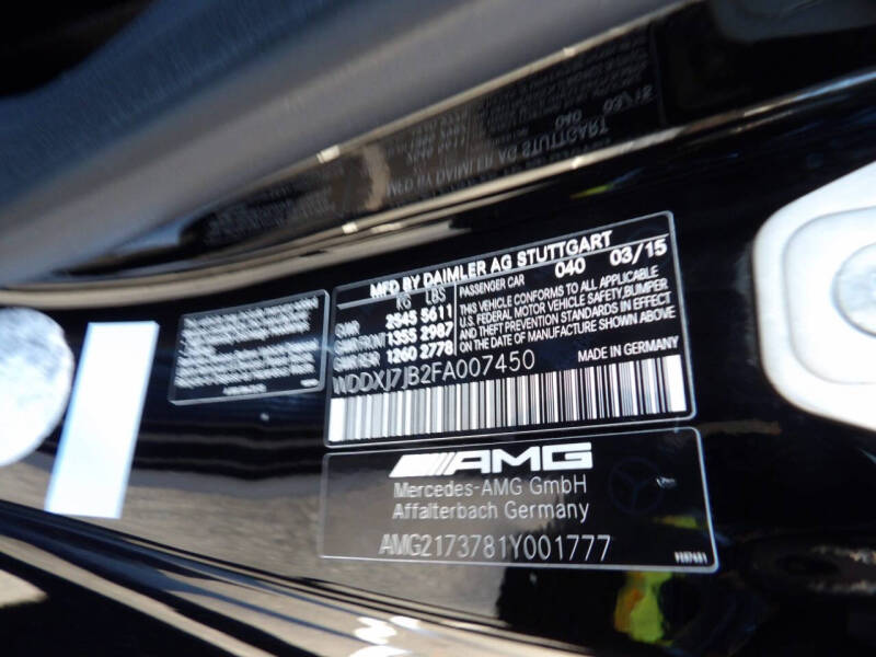 2015 Mercedes-Benz S-Class S 63 AMG