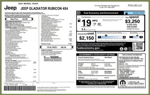 2021 Jeep Gladiator Rubicon