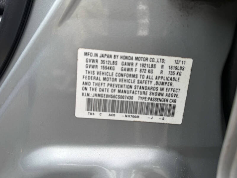 2012 Honda Fit Sport