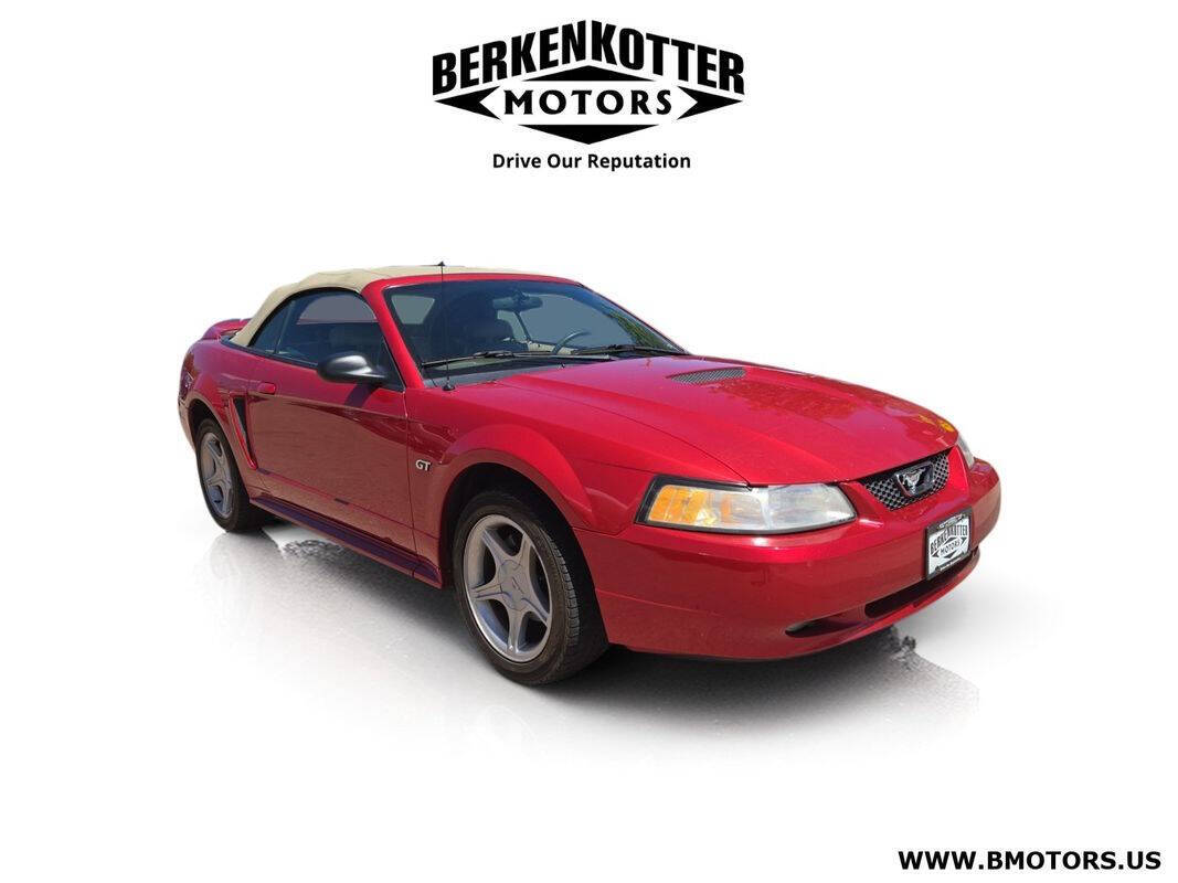 Red 2000 Ford Mustang GT Convertible GT 2dr Convertible 1