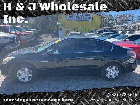 2009 Nissan Altima for sale at H & J Wholesale Inc. in Charleston SC