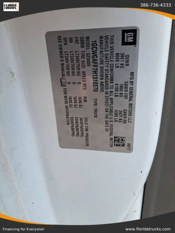 2017 Chevrolet Express 2500
