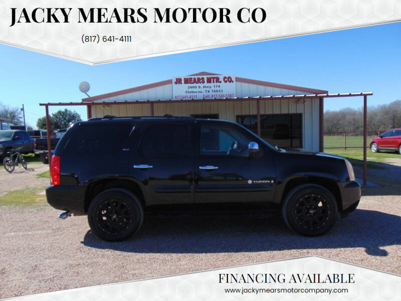 2007 GMC Yukon for sale at Jacky Mears Motor Co in Cleburne TX