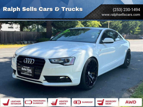 2013 Audi A5 for sale at Ralph Sells Cars & Trucks in Puyallup WA