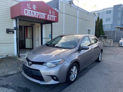 2014 Toyota Corolla for sale at Champion Auto LLC in Quincy MA