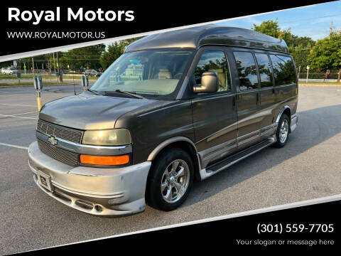 2004 Chevrolet Express Cargo for sale at Royal Motors in Hyattsville MD