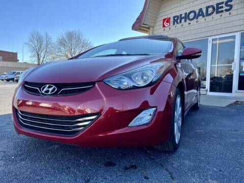2013 Hyundai Elantra for sale at Rhoades Automotive Inc. in Columbia City IN