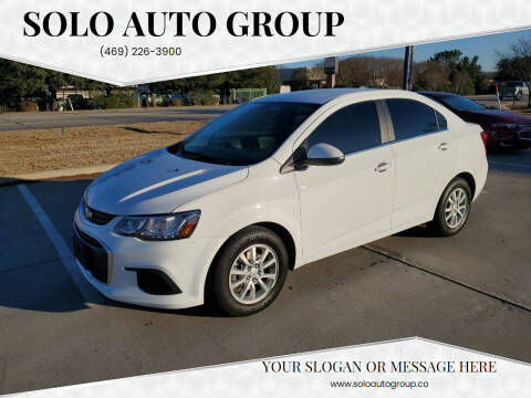 2018 Chevrolet Sonic for sale at Solo Auto Group in Mckinney TX
