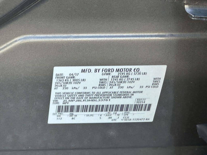 2017 Lincoln MKX Reserve