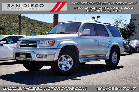 2000 Toyota 4Runner for sale at San Diego Motor Cars LLC in Spring Valley CA