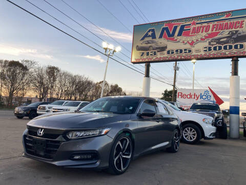 2018 Honda Accord for sale at ANF AUTO FINANCE in Houston TX