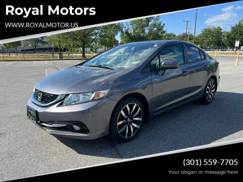 2014 Honda Civic for sale at Royal Motors in Hyattsville MD