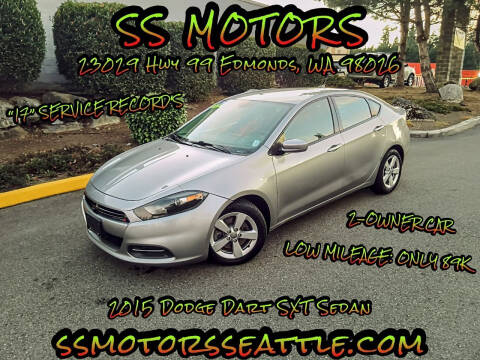 2015 Dodge Dart for sale at SS MOTORS LLC in Edmonds WA