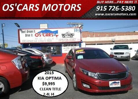 2015 Kia Optima for sale at Os'Cars Motors in El Paso TX