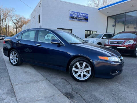 2008 Acura TSX for sale at Best Choice Auto Sales in Virginia Beach VA