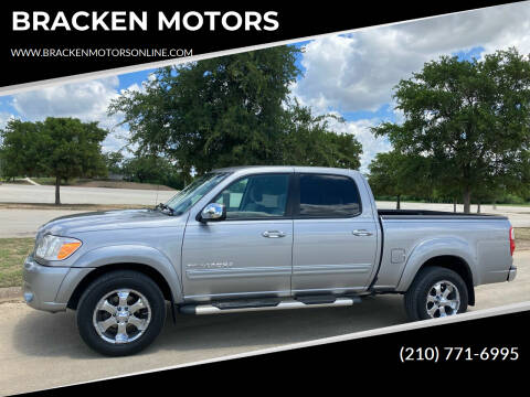 2005 Toyota Tundra for sale at BRACKEN MOTORS in San Antonio TX