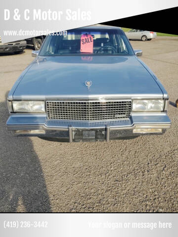 1988 Cadillac DeVille for sale at D & C Motor Sales in Elida OH