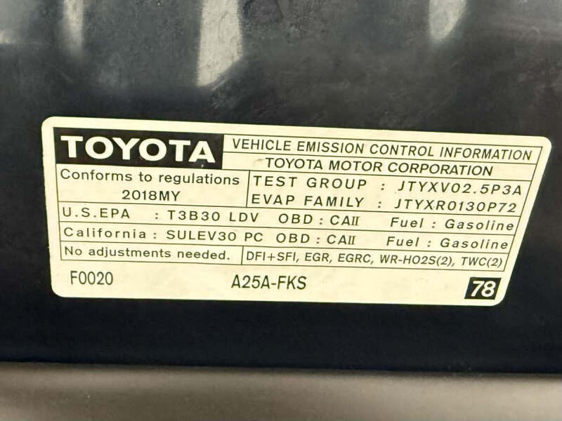 2018 Toyota Camry LE