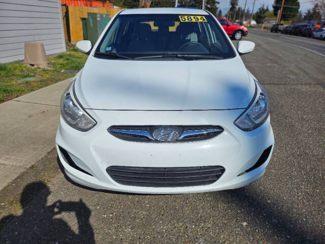 2016 Hyundai ACCENT for sale at BENCHMARK AUTO SALES in Parkland, WA