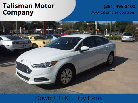 2014 Ford Fusion for sale at Talisman Motor Company in Houston TX