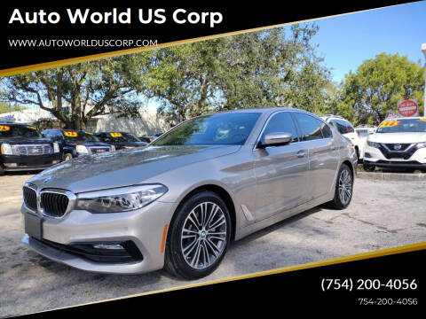 2017 BMW 5 Series for sale at Auto World US Corp in Plantation FL