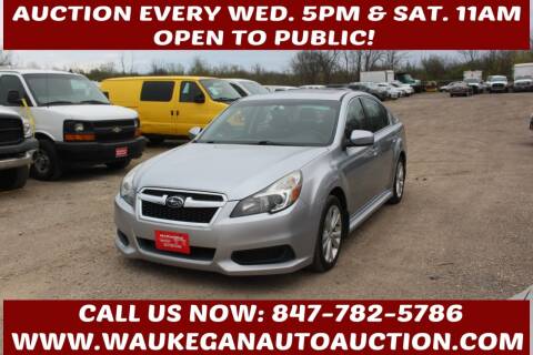 2013 Subaru Legacy for sale at Waukegan Auto Auction in Waukegan IL
