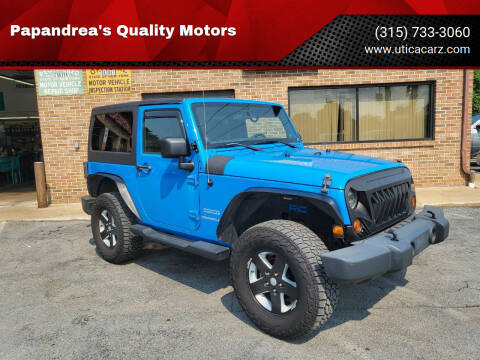 2012 Jeep Wrangler for sale at Papandrea's Quality Motors in Utica NY