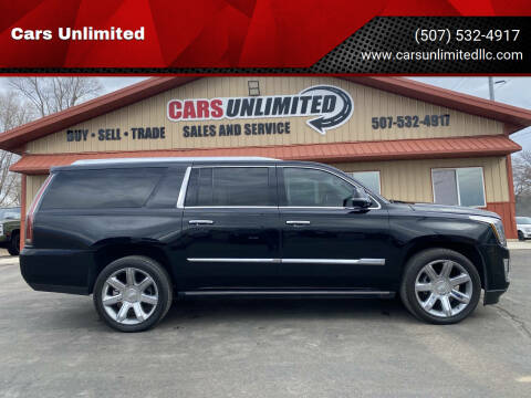 2017 Cadillac Escalade ESV for sale at Cars Unlimited in Marshall MN