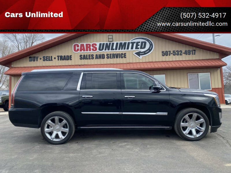 2017 Cadillac Escalade ESV for sale at Cars Unlimited in Marshall MN