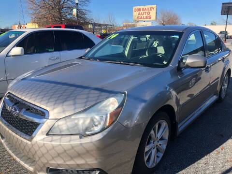 2014 Subaru Legacy for sale at DON BAILEY AUTO SALES in Phenix City AL