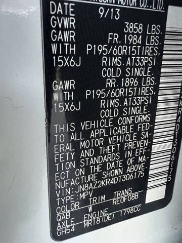 2013 Nissan cube 1.8 S