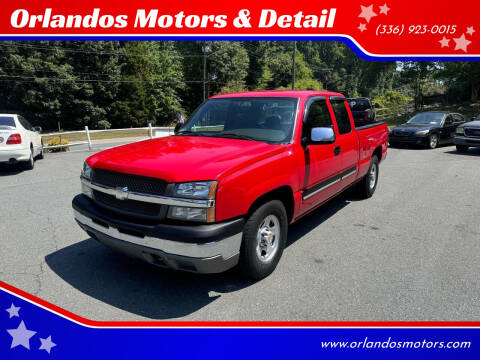 2004 Chevrolet Silverado 1500 for sale at Orlandos Motors & Detail in Winston Salem NC