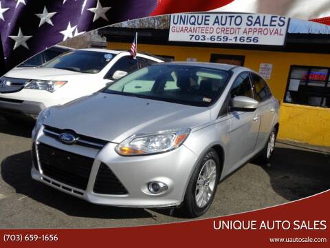 2012 Ford Focus for sale at Unique Auto Sales in Marshall VA