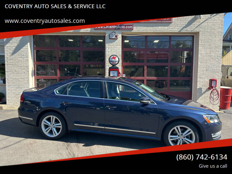 2013 Volkswagen Passat for sale at COVENTRY AUTO SALES & SERVICE LLC in Coventry CT