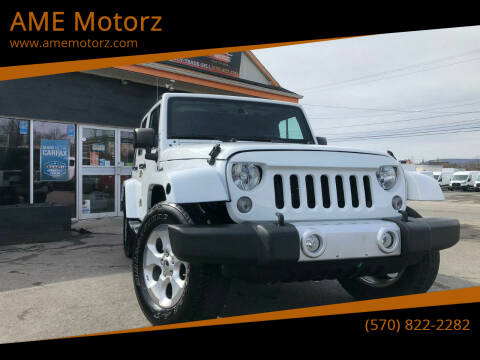 2015 Jeep Wrangler Unlimited for sale at AME Motorz in Wilkes Barre PA