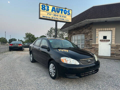 2004 Toyota Corolla for sale at 83 Autos in York PA