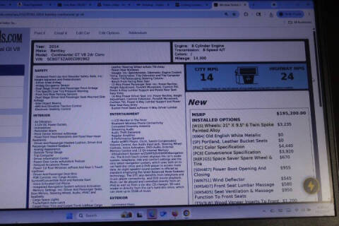 2014 Bentley Continental GT V8