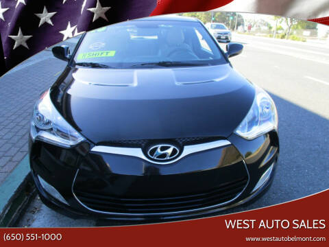 2013 Hyundai Veloster for sale at West Auto Sales in Belmont CA