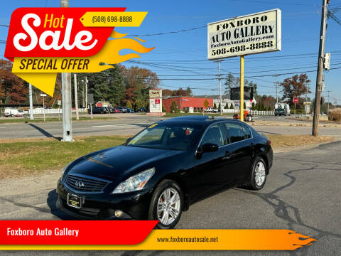 2013 Infiniti G37 Sedan for sale at Foxboro Auto Gallery in Foxboro MA