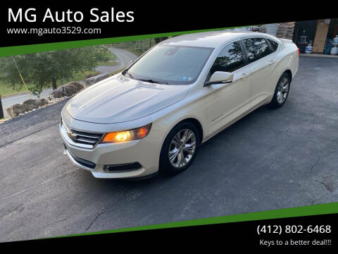 2014 Chevrolet Impala for sale at MG Auto Sales in Pittsburgh PA