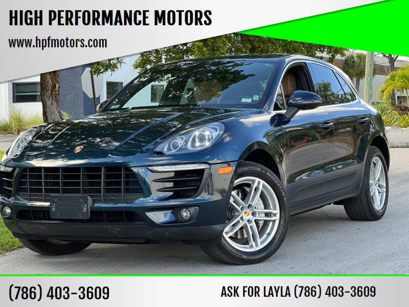 2017 Porsche Macan for sale at HIGH PERFORMANCE MOTORS in Hollywood FL